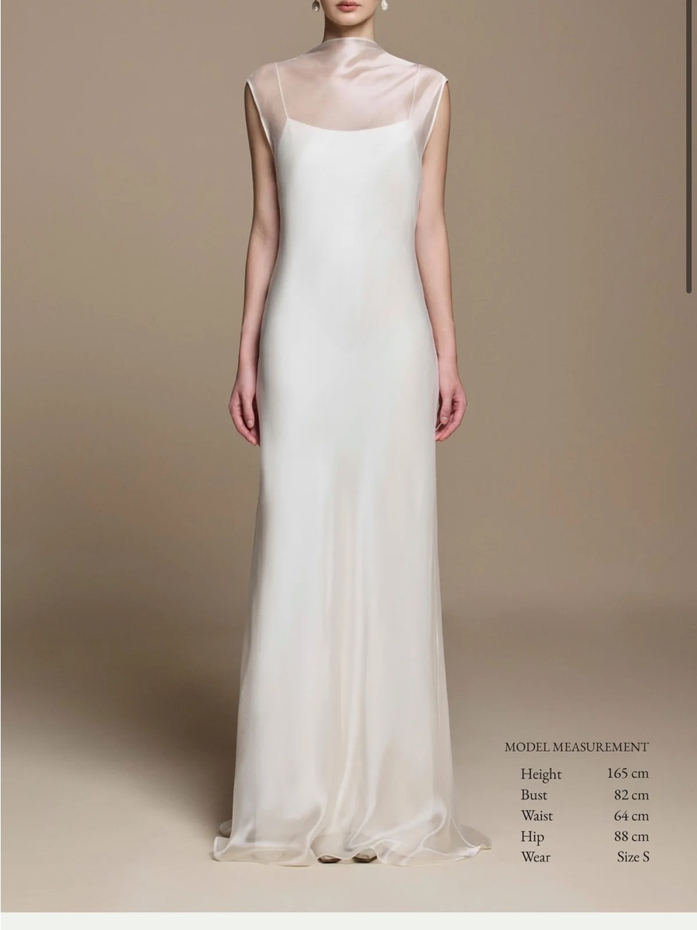 Ivory Sheer Wedding Dress Separate